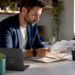 Cybersecurity analyst reviewing fraud prevention reports
