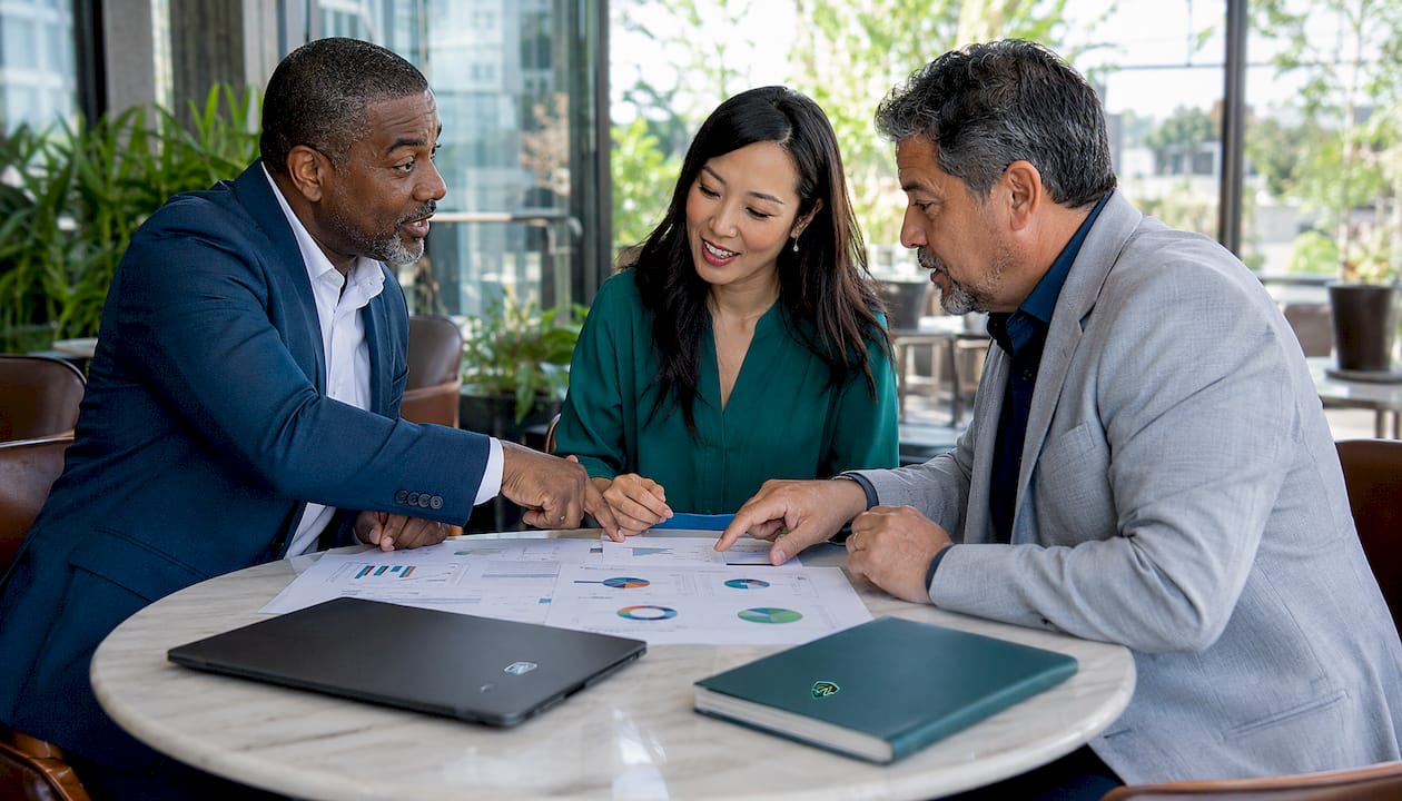 Fraud leaders discussing quarterly ROI review