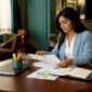 Fraud analyst reviewing eKYC compliance documents