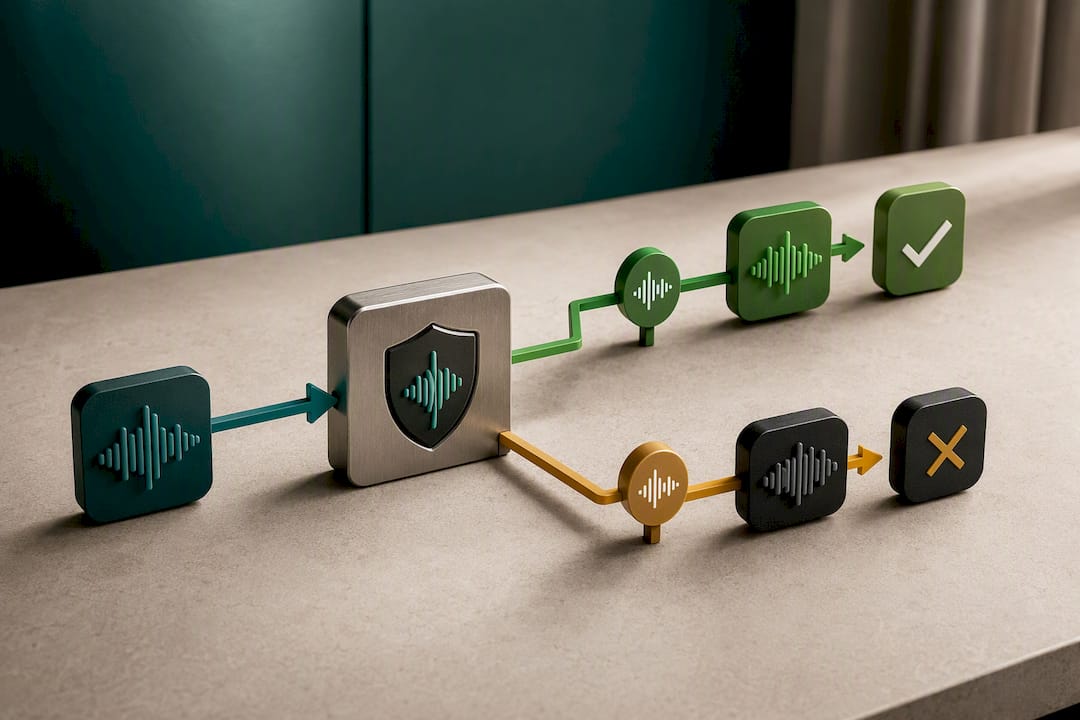 Liveness challenge separating live and cloned voice