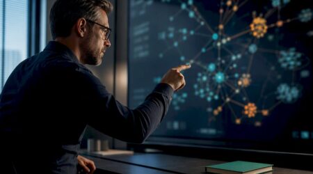 Fraud analyst tracing synthetic identity links