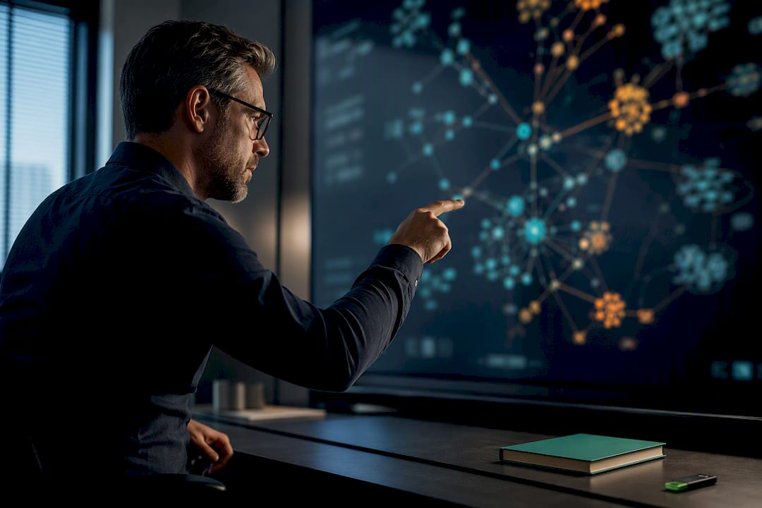 Fraud analyst tracing synthetic identity links