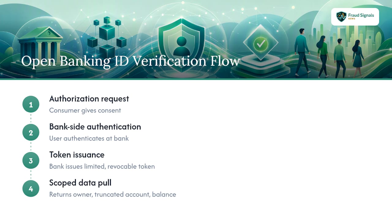Four steps in open banking identity verification