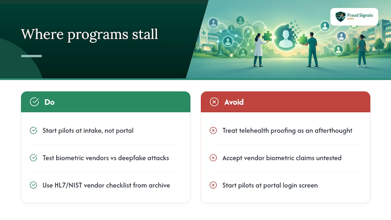 Fraud Signals News on Where Programs Actually Stall — overview diagram