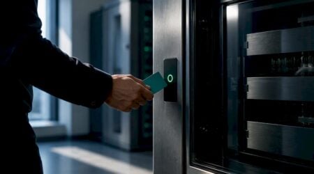 Protected biometric template storage facility