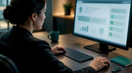Analyst reviewing onboarding fraud risk decision