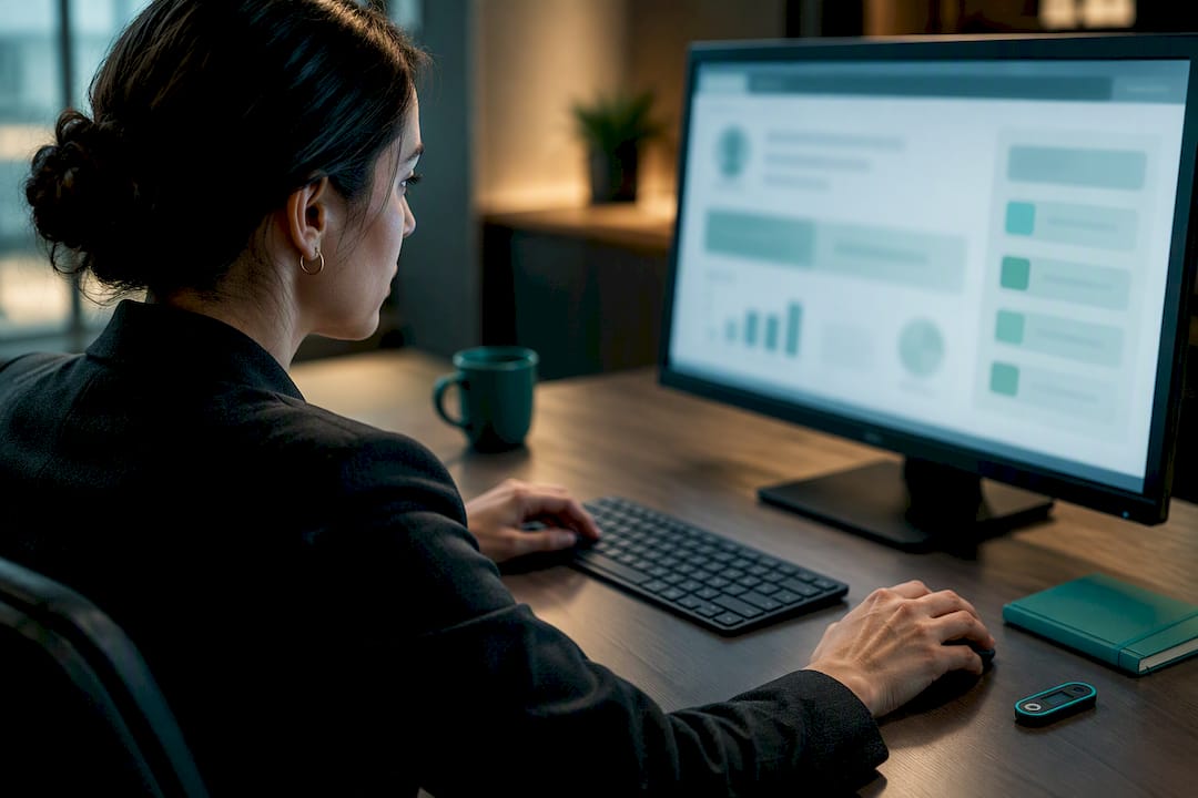 Analyst reviewing onboarding fraud risk decision