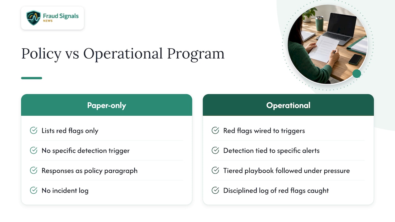 Red flag detection and response workflow
