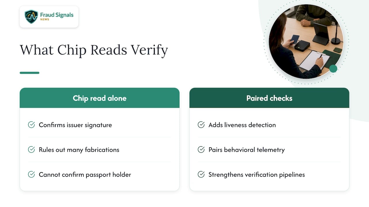 How Chip Reads Fit Into Identity and Anti-Fraud Workflows — overview diagram