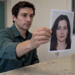 Technician tests a printed face against camera